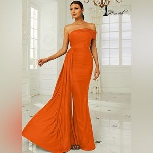 Orange Cocktail Dress.